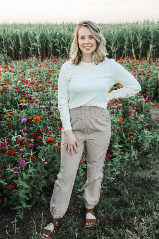 Easy Does It Joggers (Taupe)