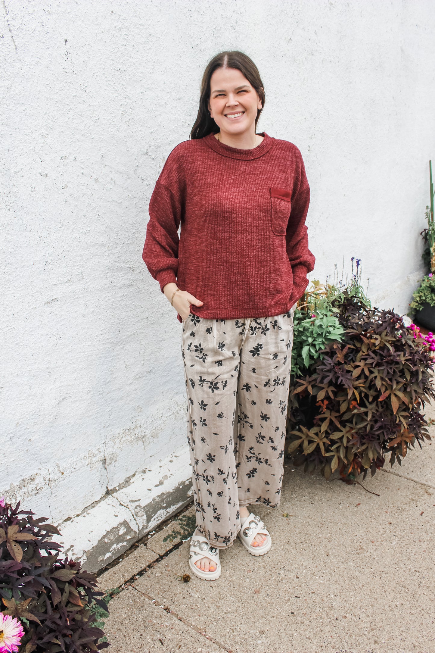 Fall Favorite Top (Burgundy)