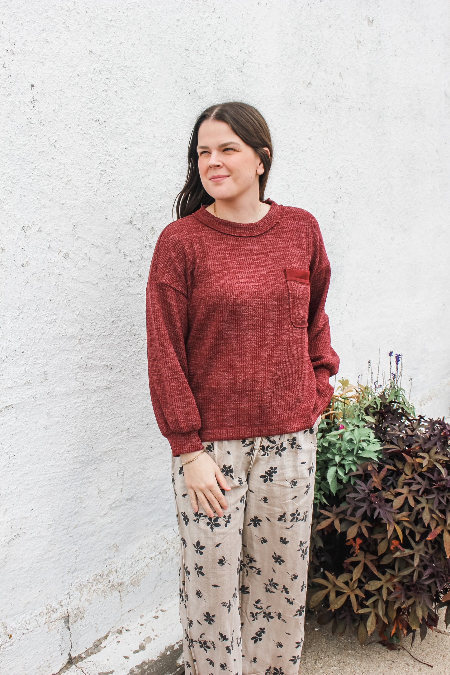 Fall Favorite Top (Burgundy)