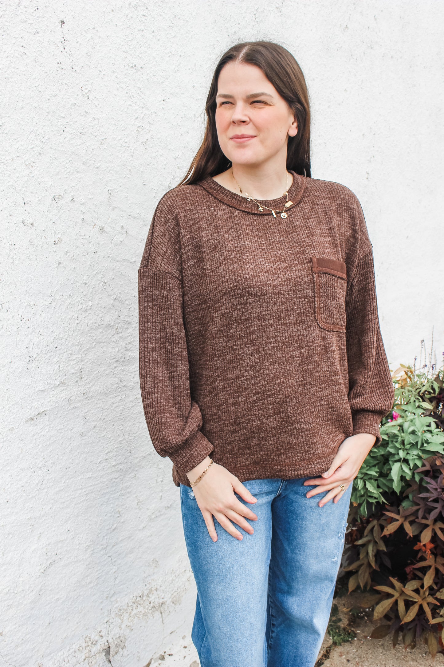 Fall Favorite Top (Brown)
