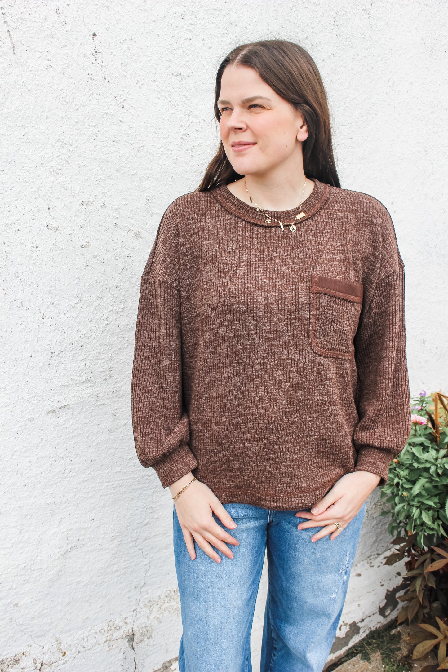 Fall Favorite Top (Brown)