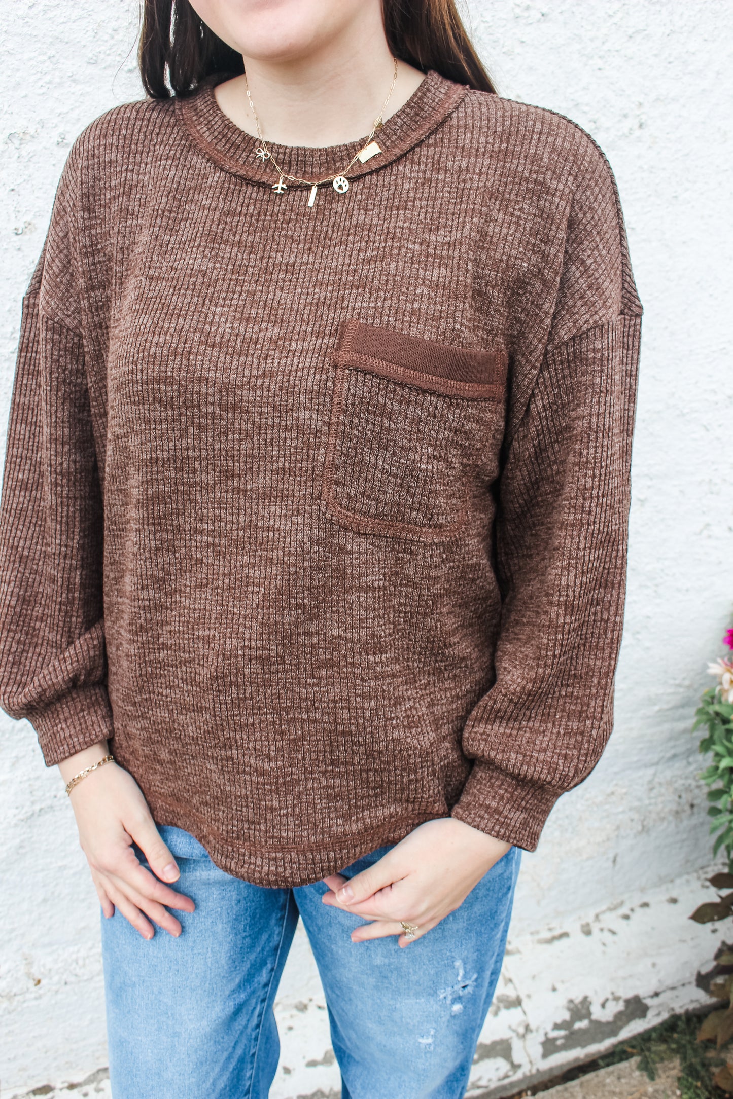 Fall Favorite Top (Brown)