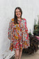 Fall Florals Dress (S-XL)
