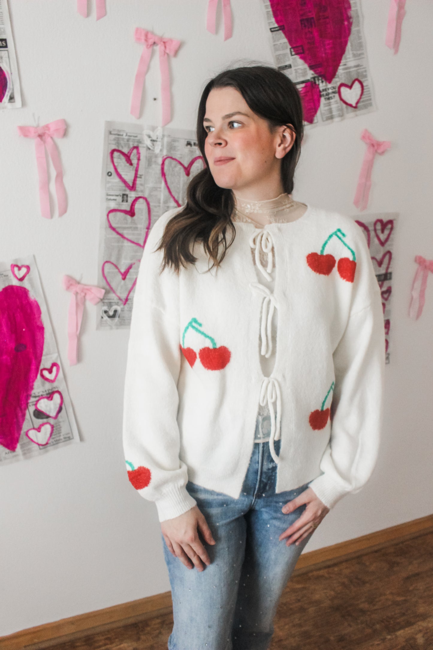 Simple Lace Mesh Top