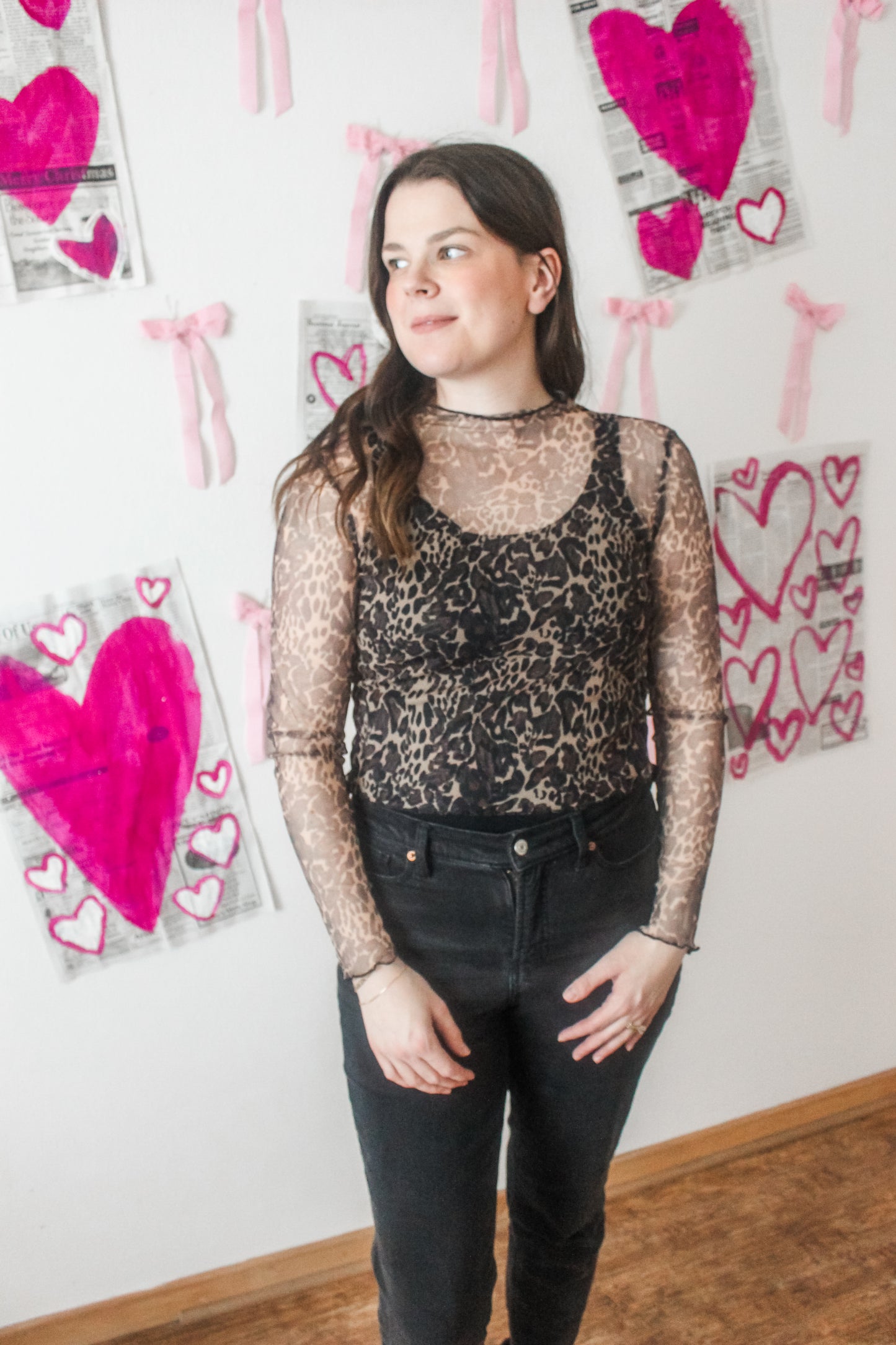 Cheetah Love Mesh Top