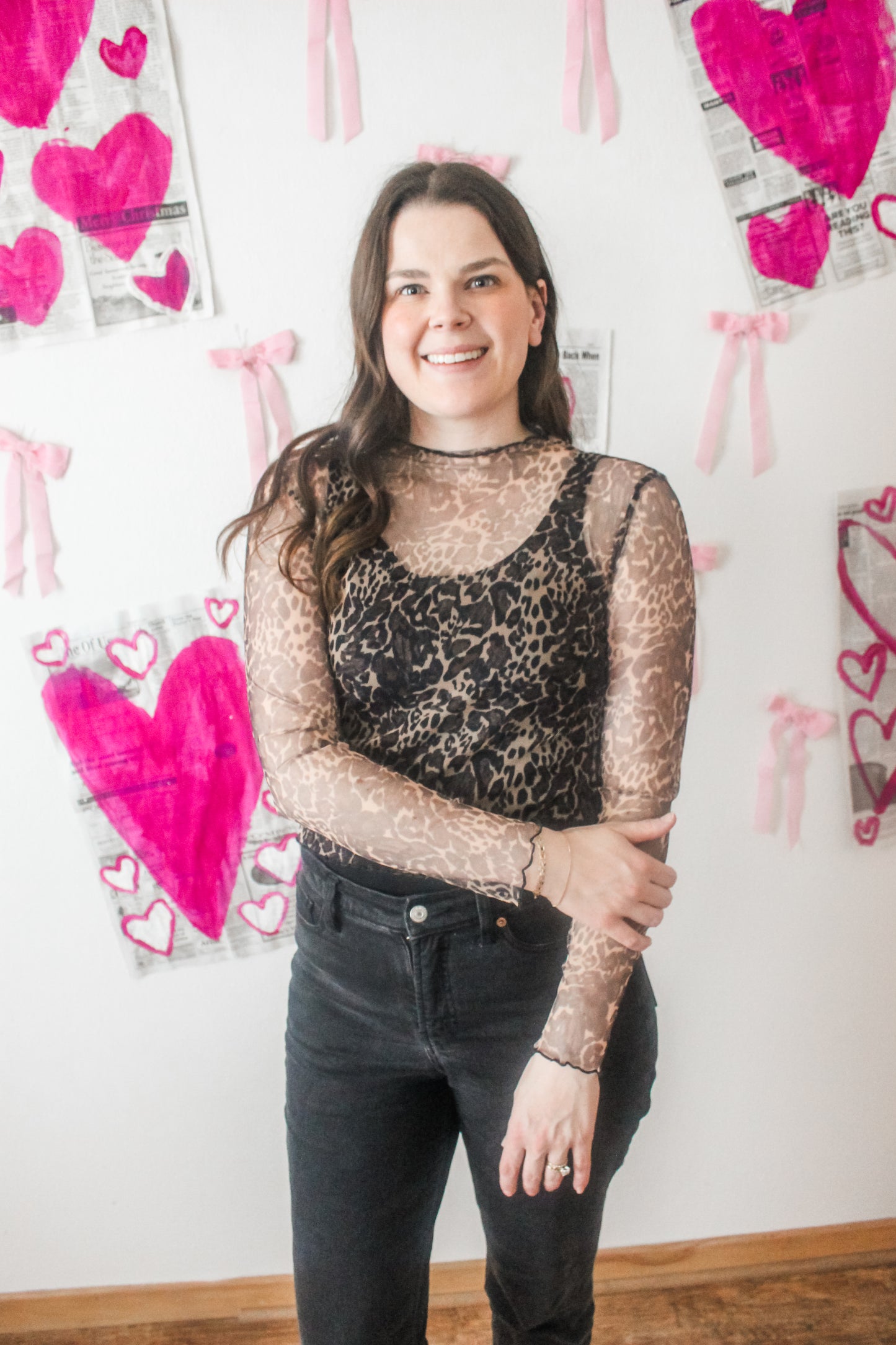 Cheetah Love Mesh Top