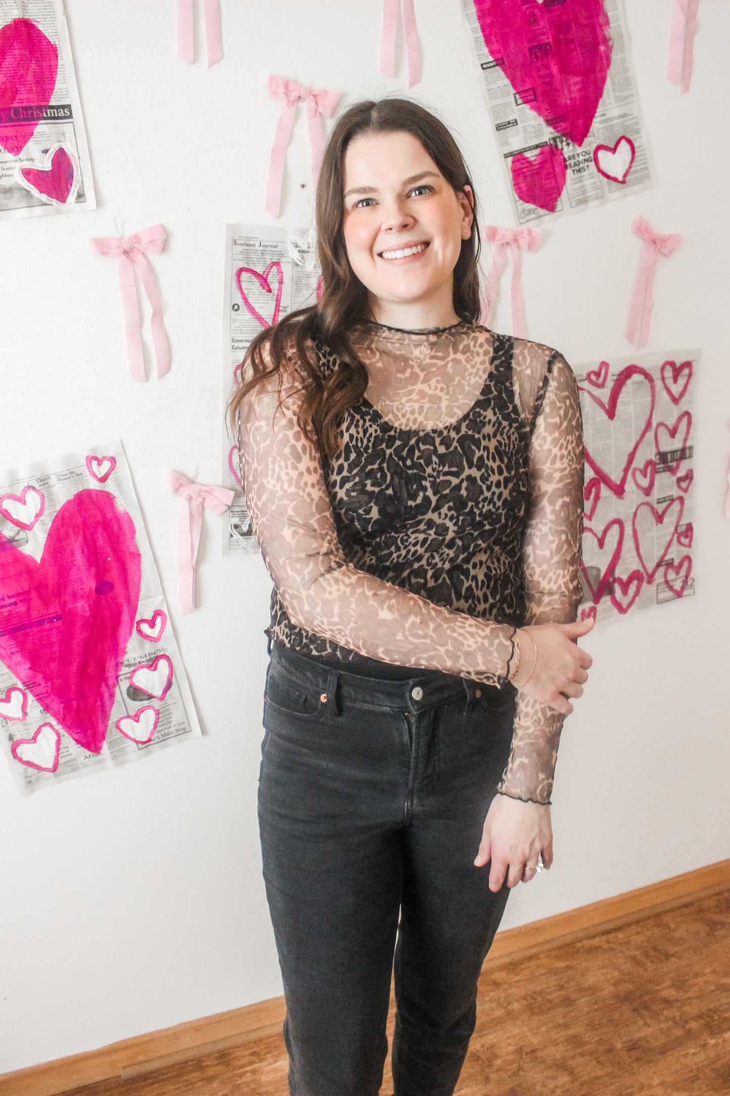 Cheetah Love Mesh Top