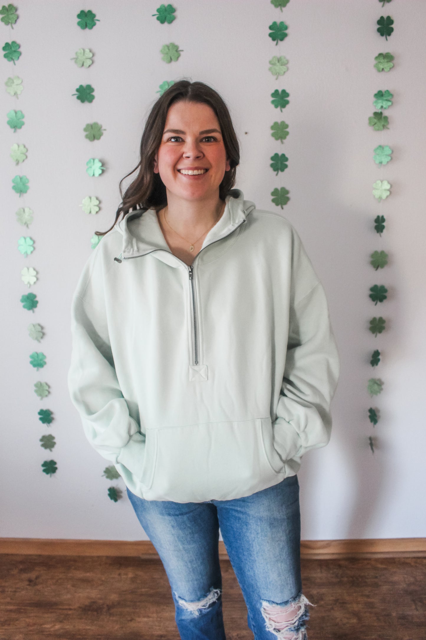 Easy Going Hoodie (Light Sage)