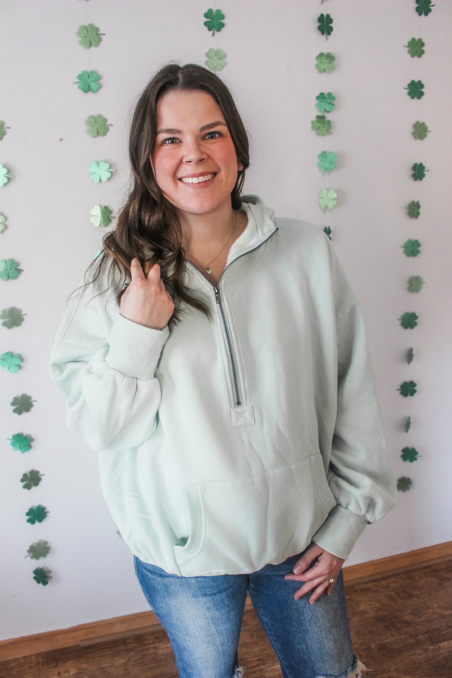 Easy Going Hoodie (Light Sage)