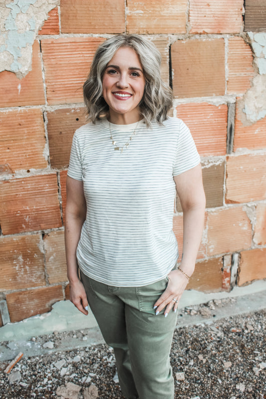 [Thread & Supply] Everyday Basic Tee (Black/Ivory)