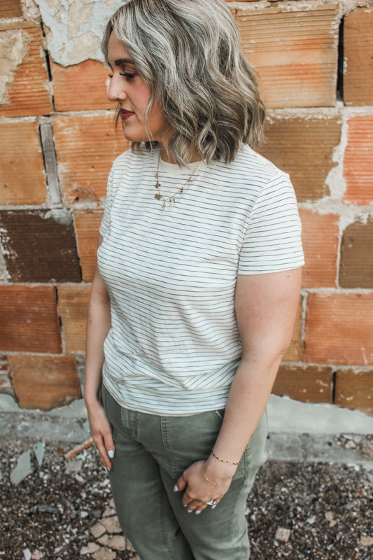 [Thread & Supply] Everyday Basic Tee (Black/Ivory)