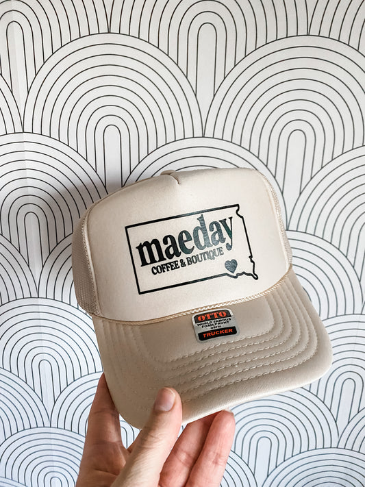 Maeday Trucker Hat (Taupe)