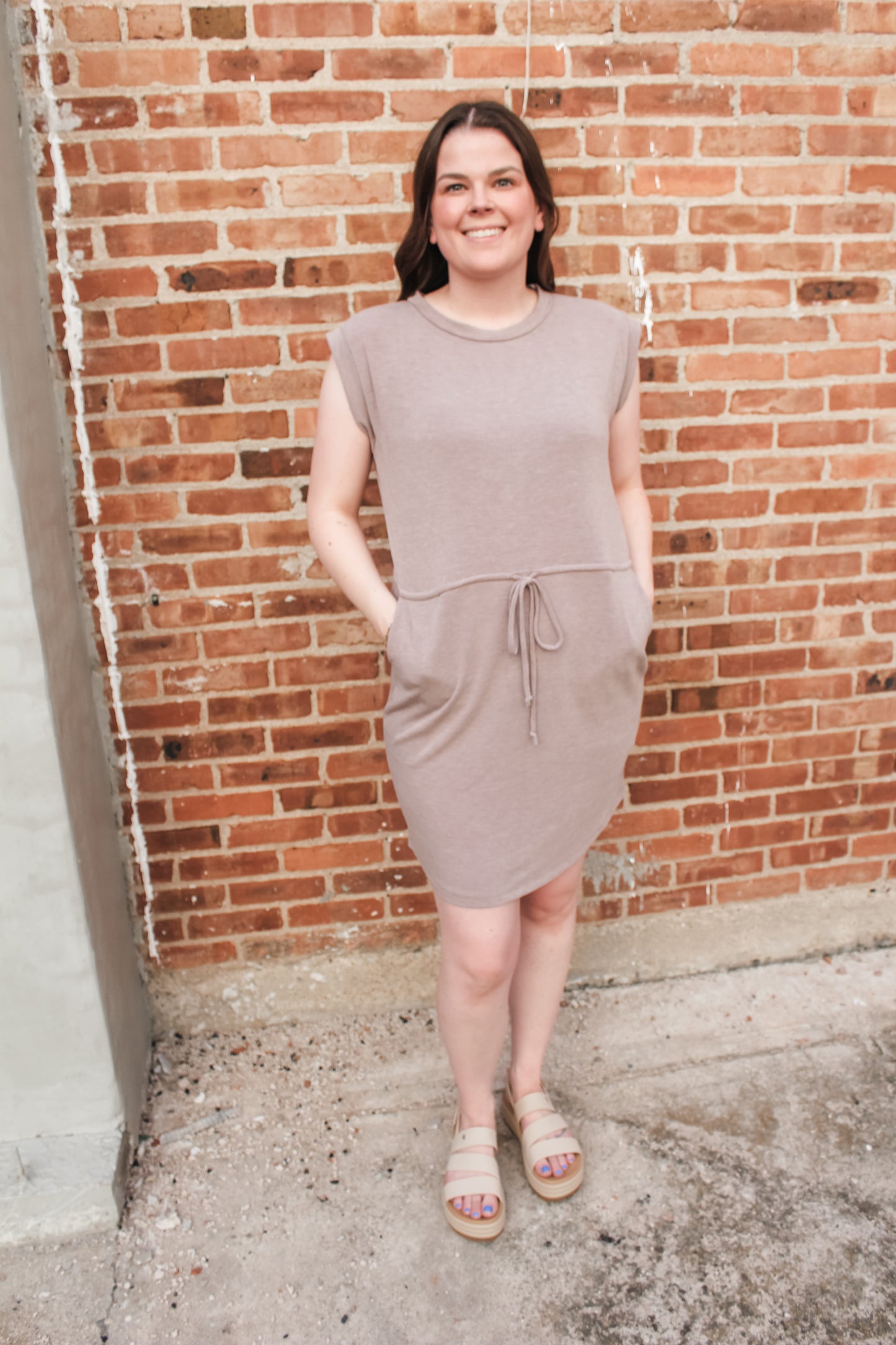 Summer Essential Dress (Mocha) (S-XL)