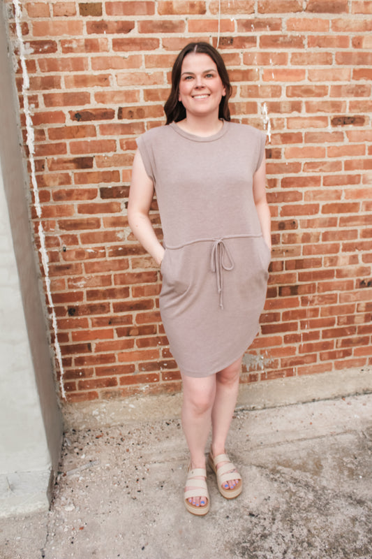 Summer Essential Dress (Mocha) (S-XL)