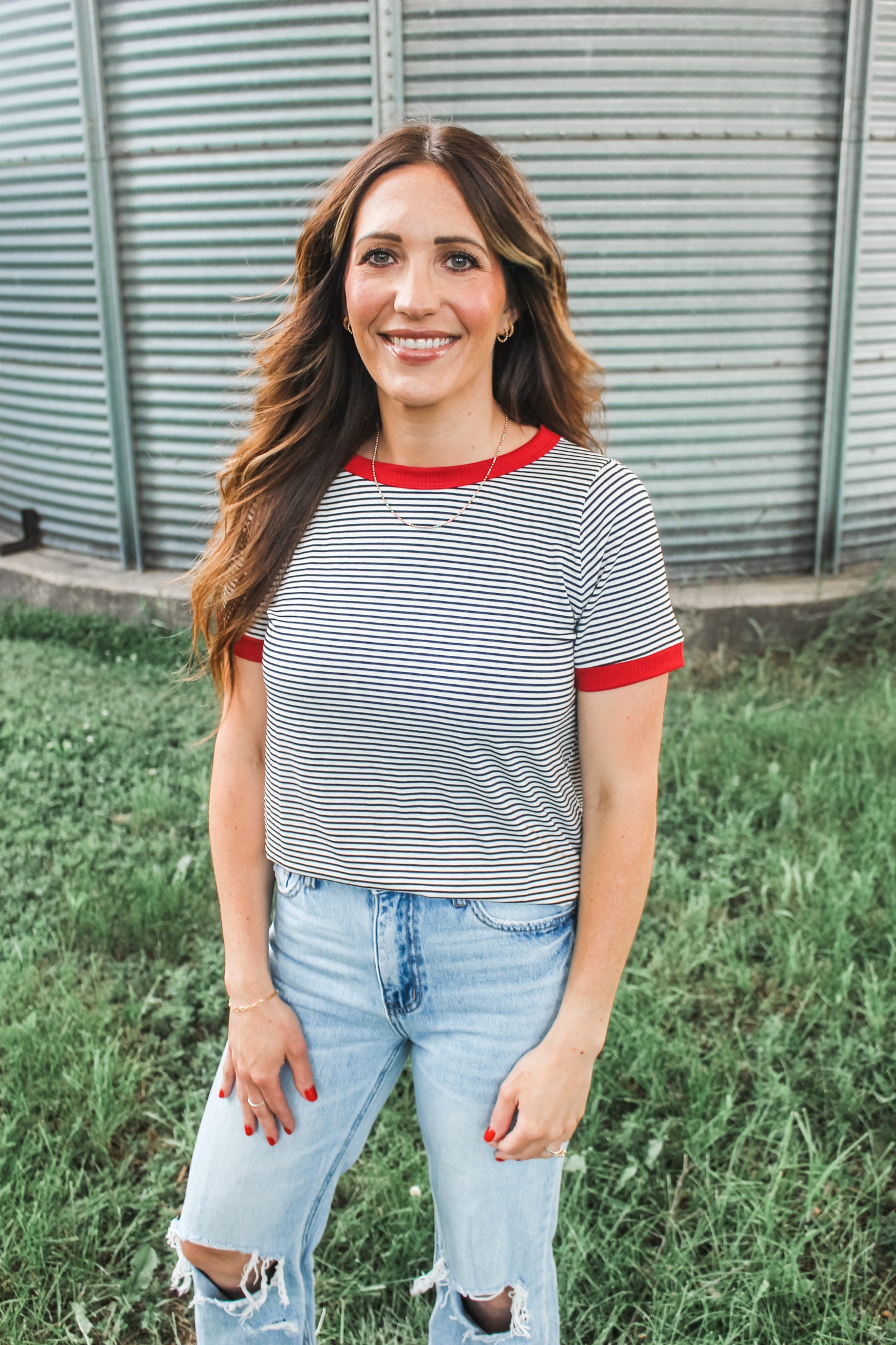 Stars + Stripes Tee (Red) (S-XL)