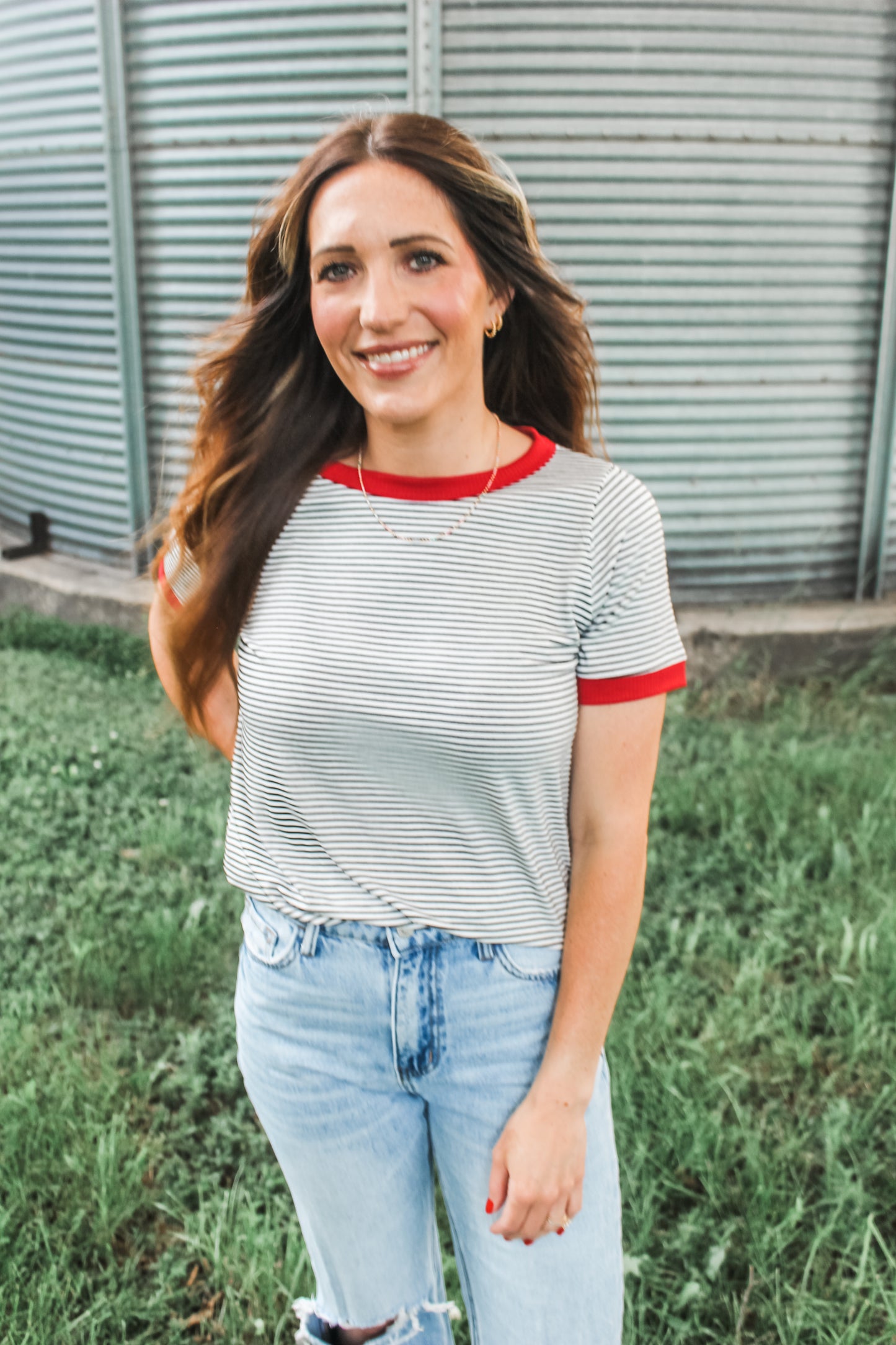 Stars + Stripes Tee (Red) (S-XL)