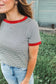 Stars + Stripes Tee (Red) (S-XL)