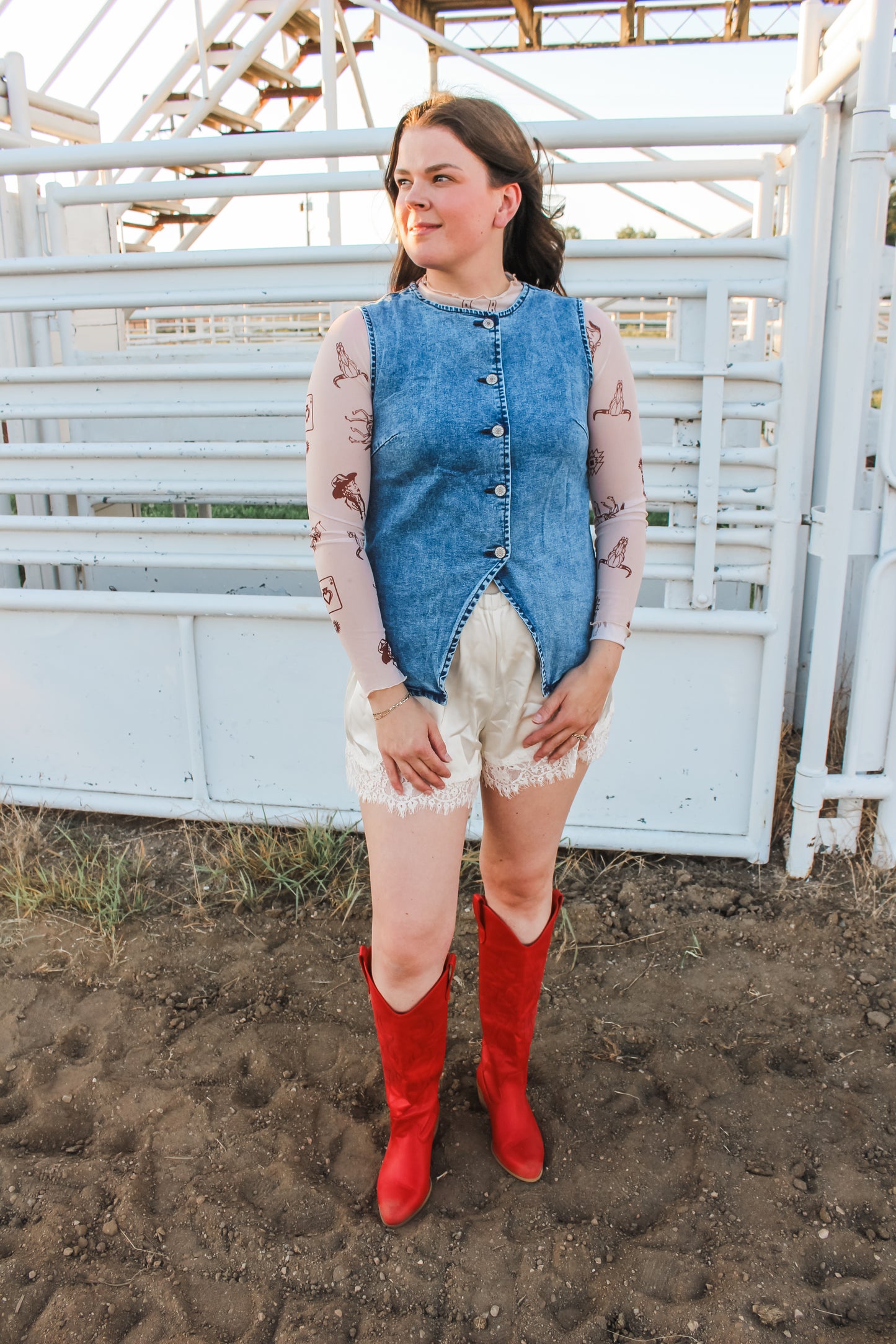 Darling Denim Top