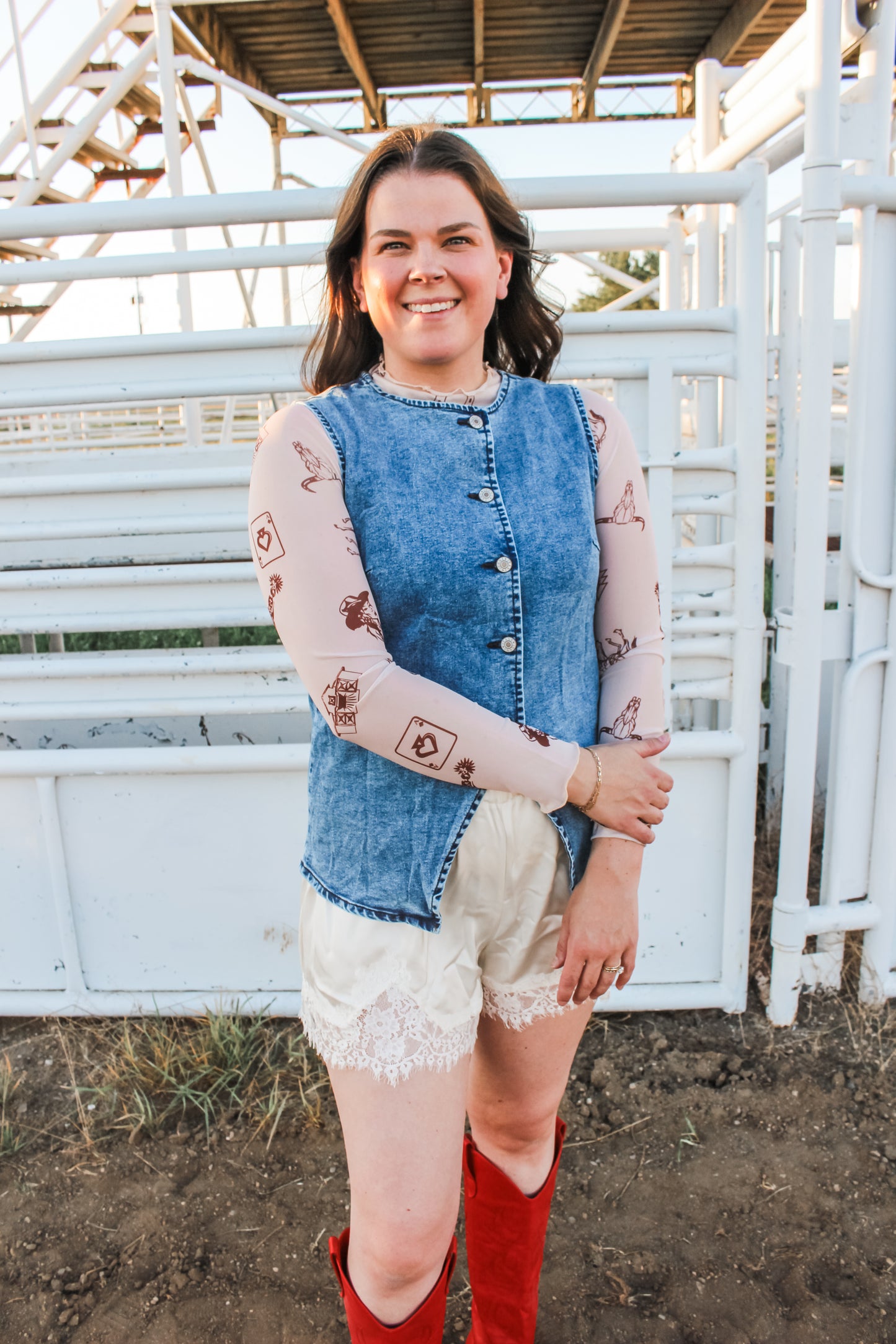 Darling Denim Top
