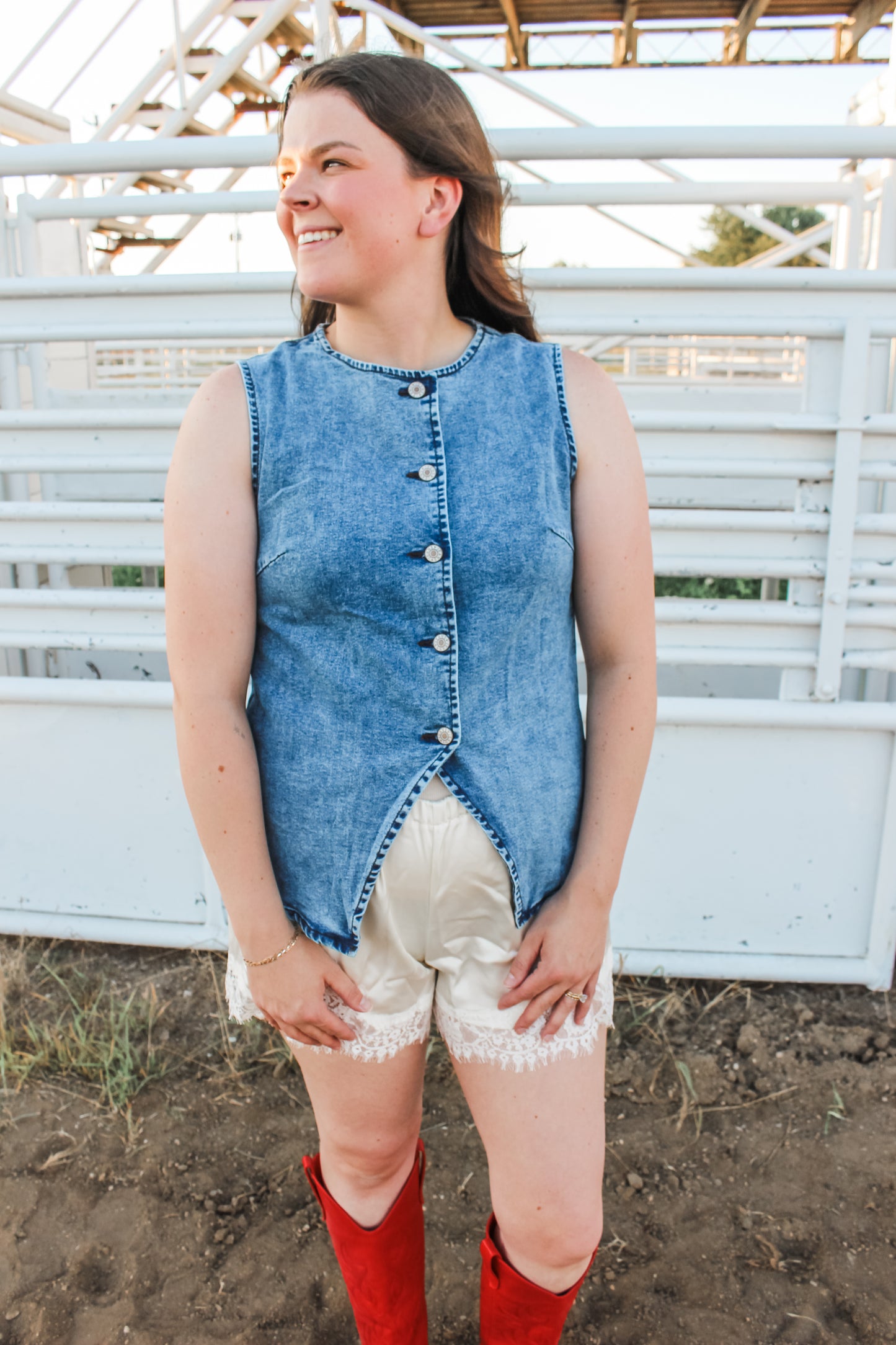 Darling Denim Top