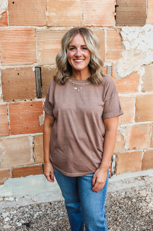 Coffee Date Top (Brown)