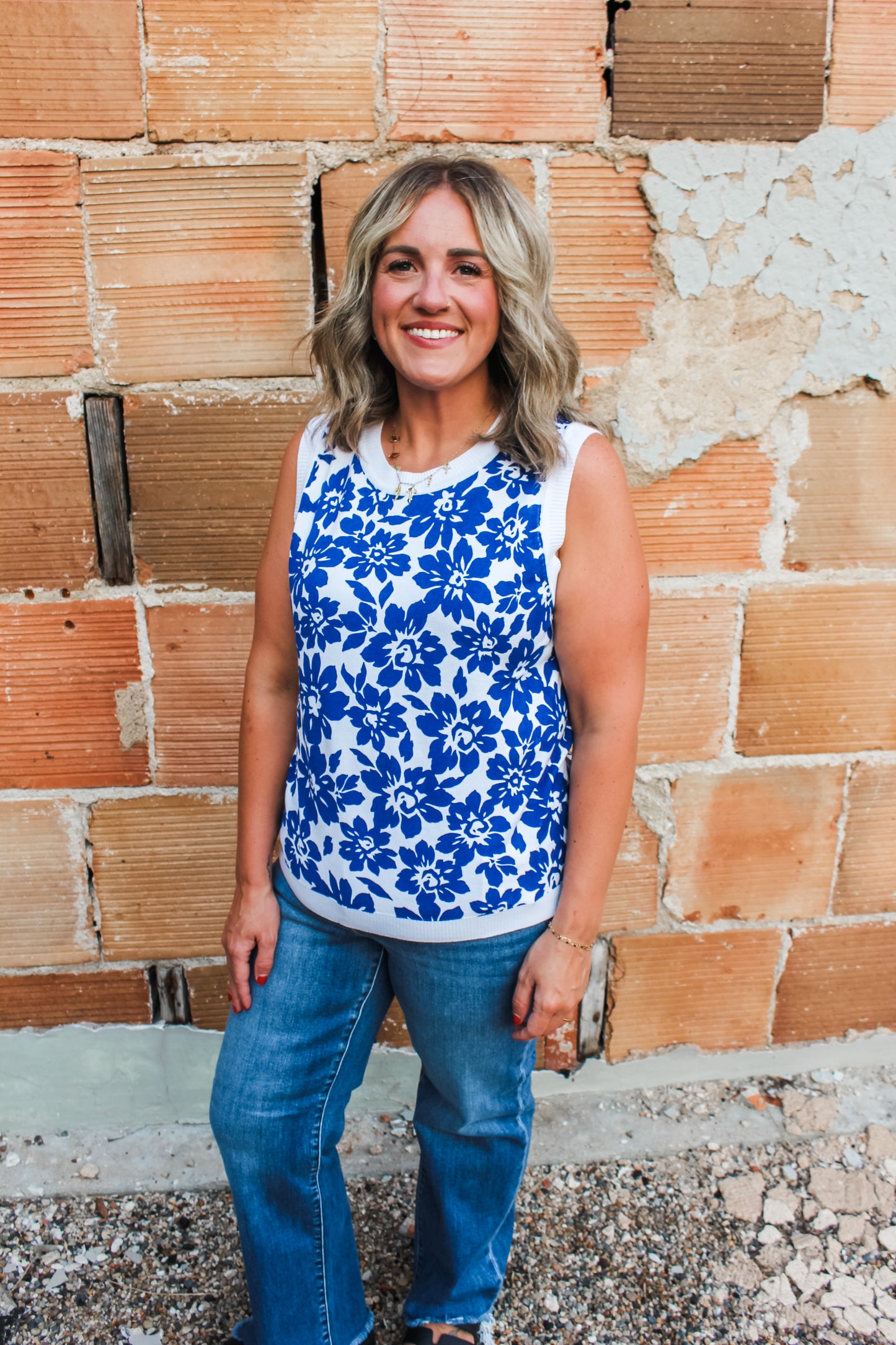 Simply Sweet Tank (Blue)