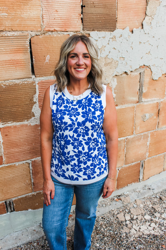 Simply Sweet Tank (Blue)