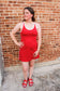 Touchdown Dress (Red)