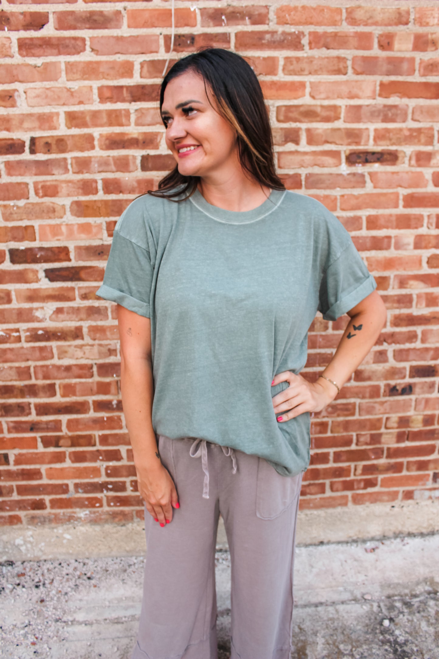 Coffee Date Top (Sage)
