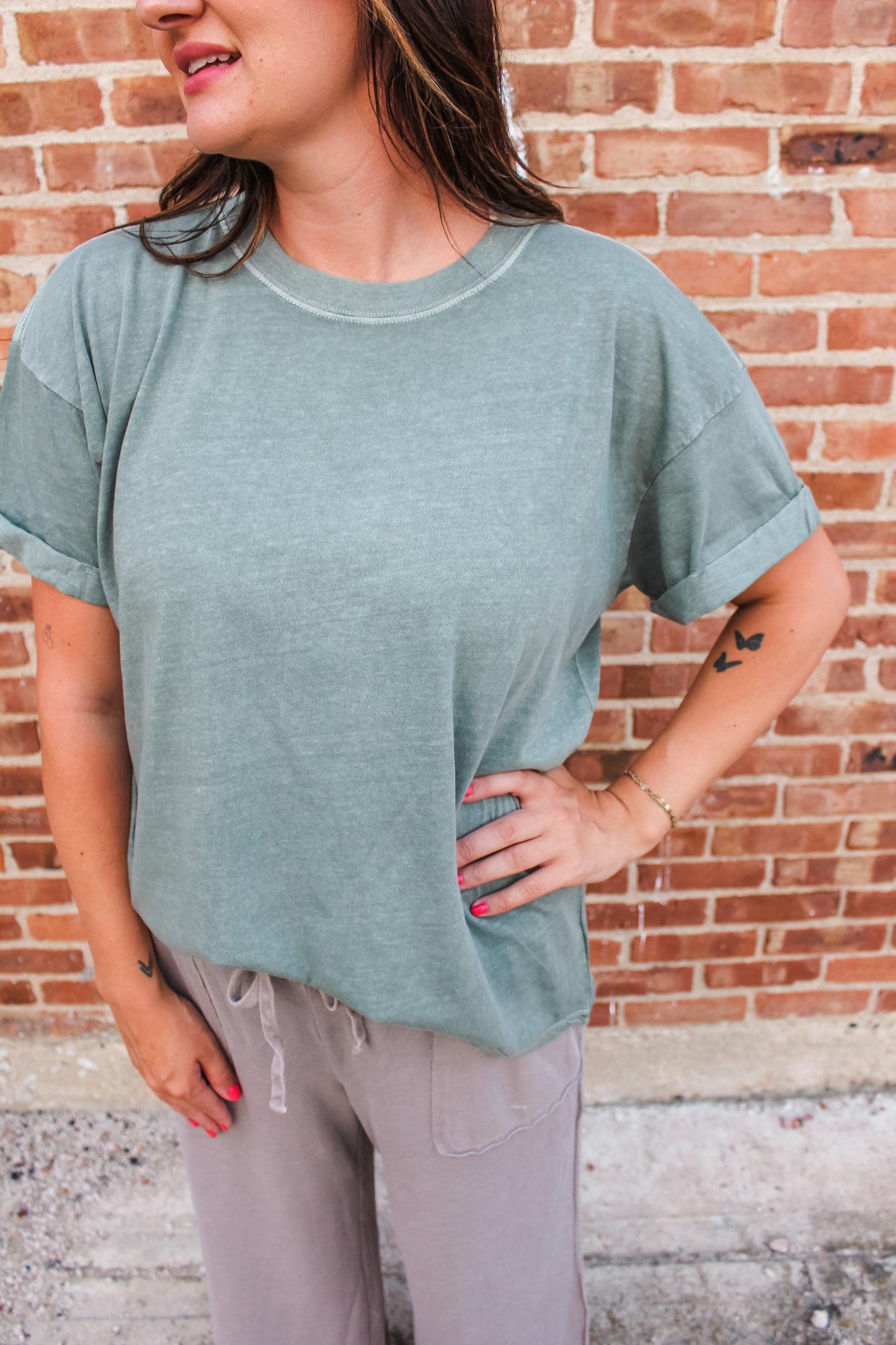 Coffee Date Top (Sage)