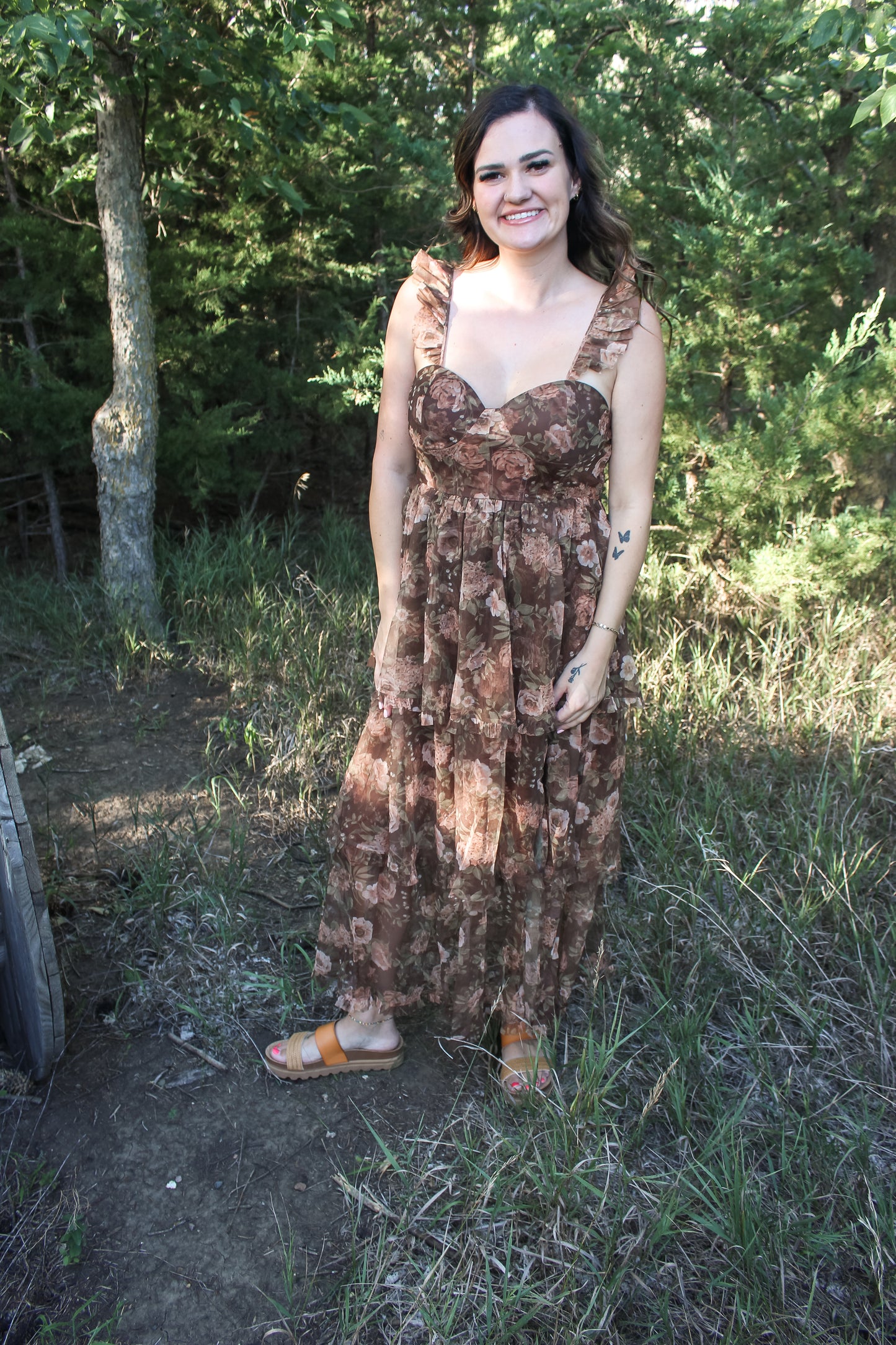 Copper Rose Dress