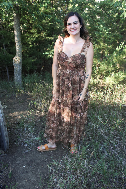 Copper Rose Dress