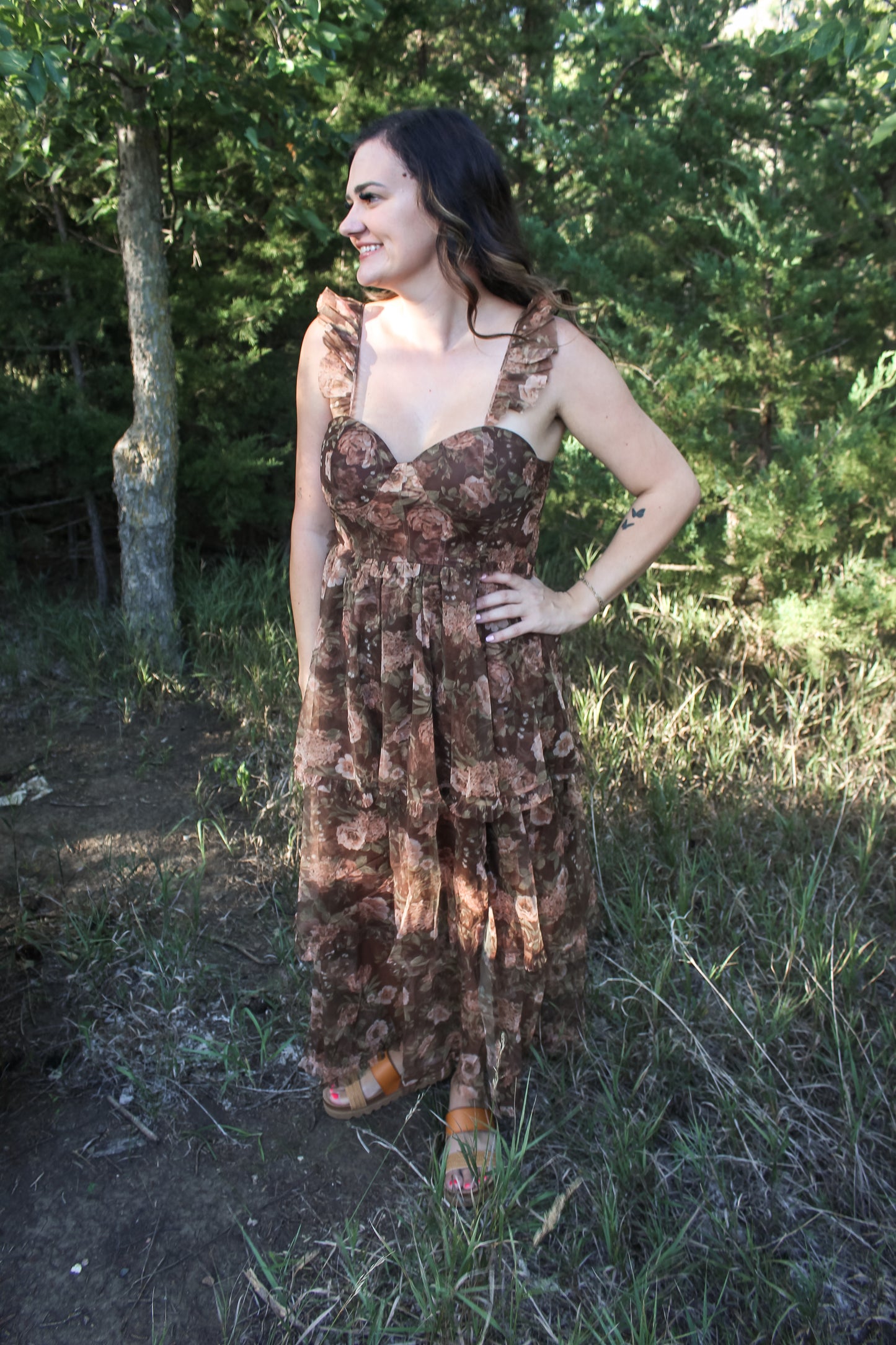 Copper Rose Dress