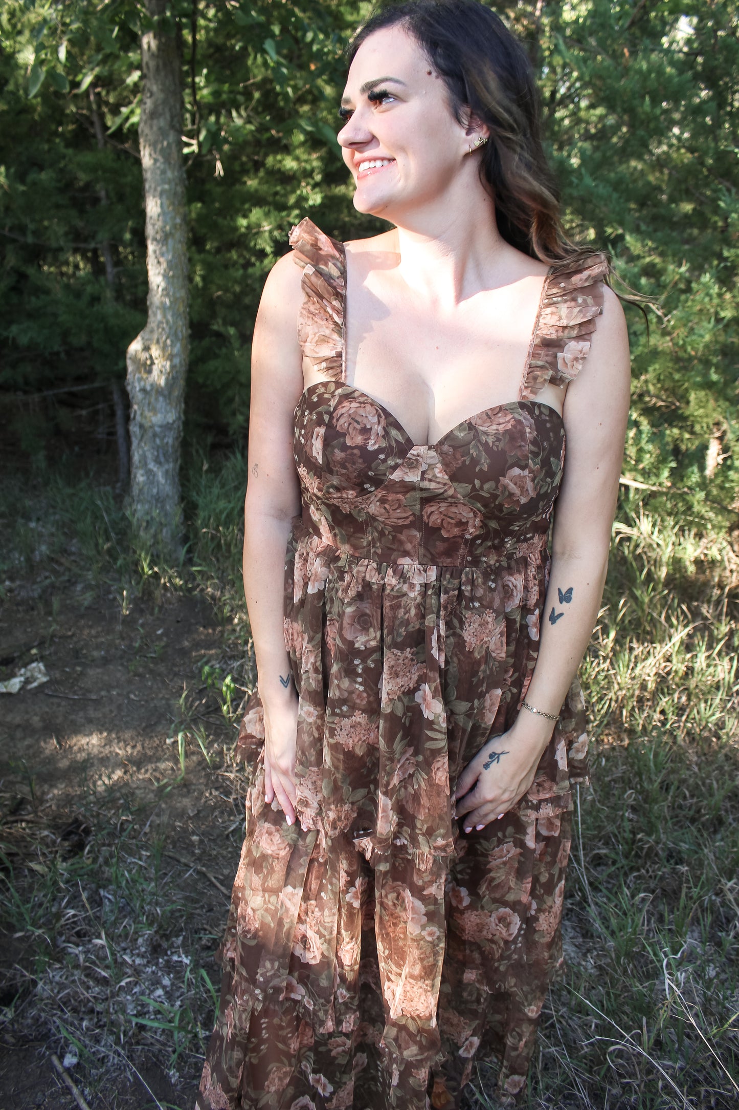 Copper Rose Dress