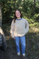 Apple Orchard Top (Beige + Blue)