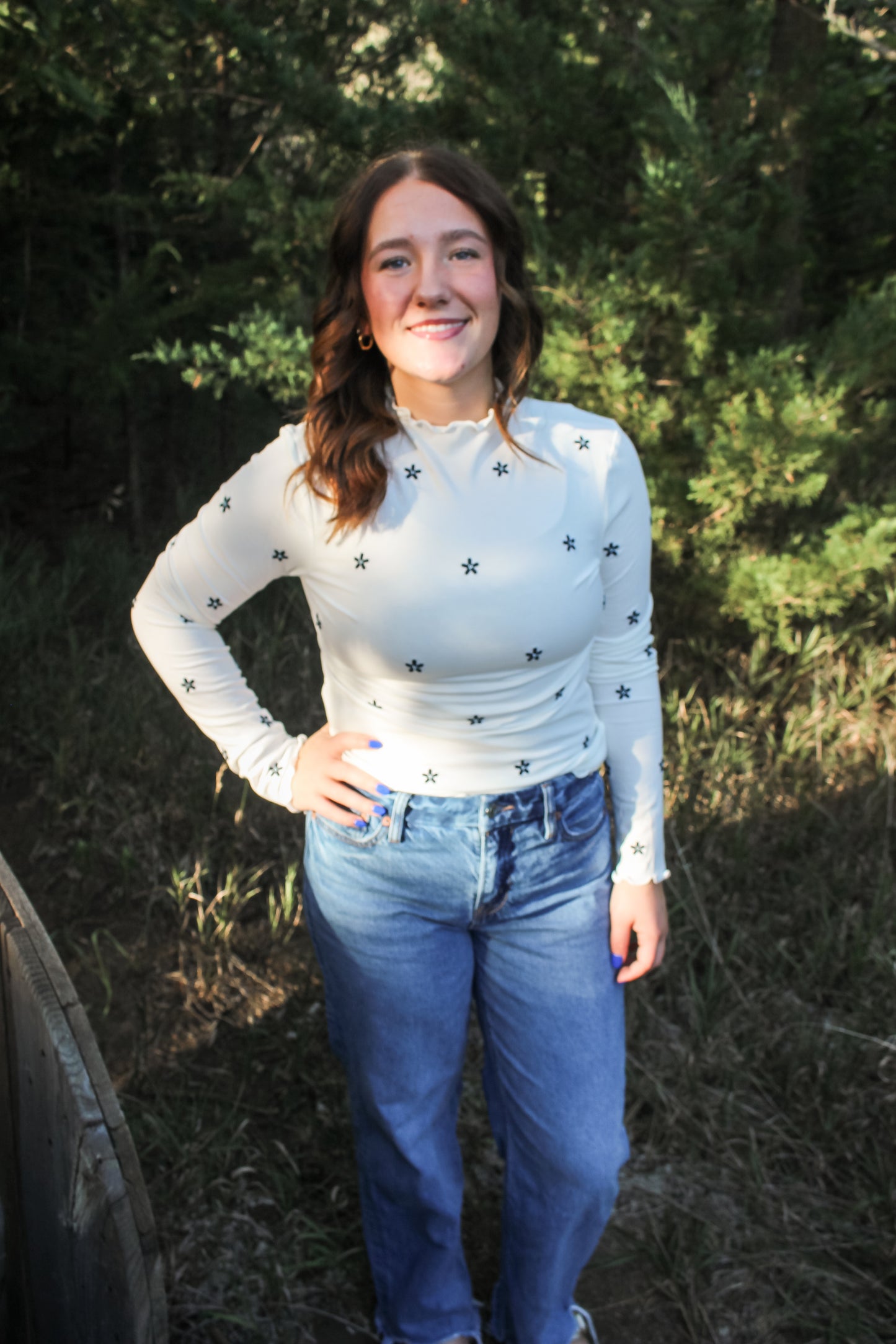Floral Fields Top (White)