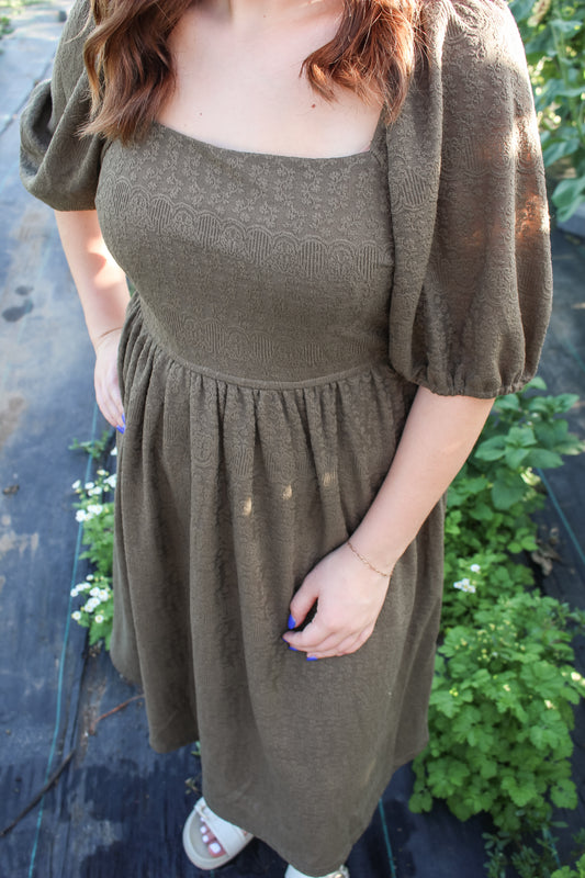 Emerald Bloom Dress