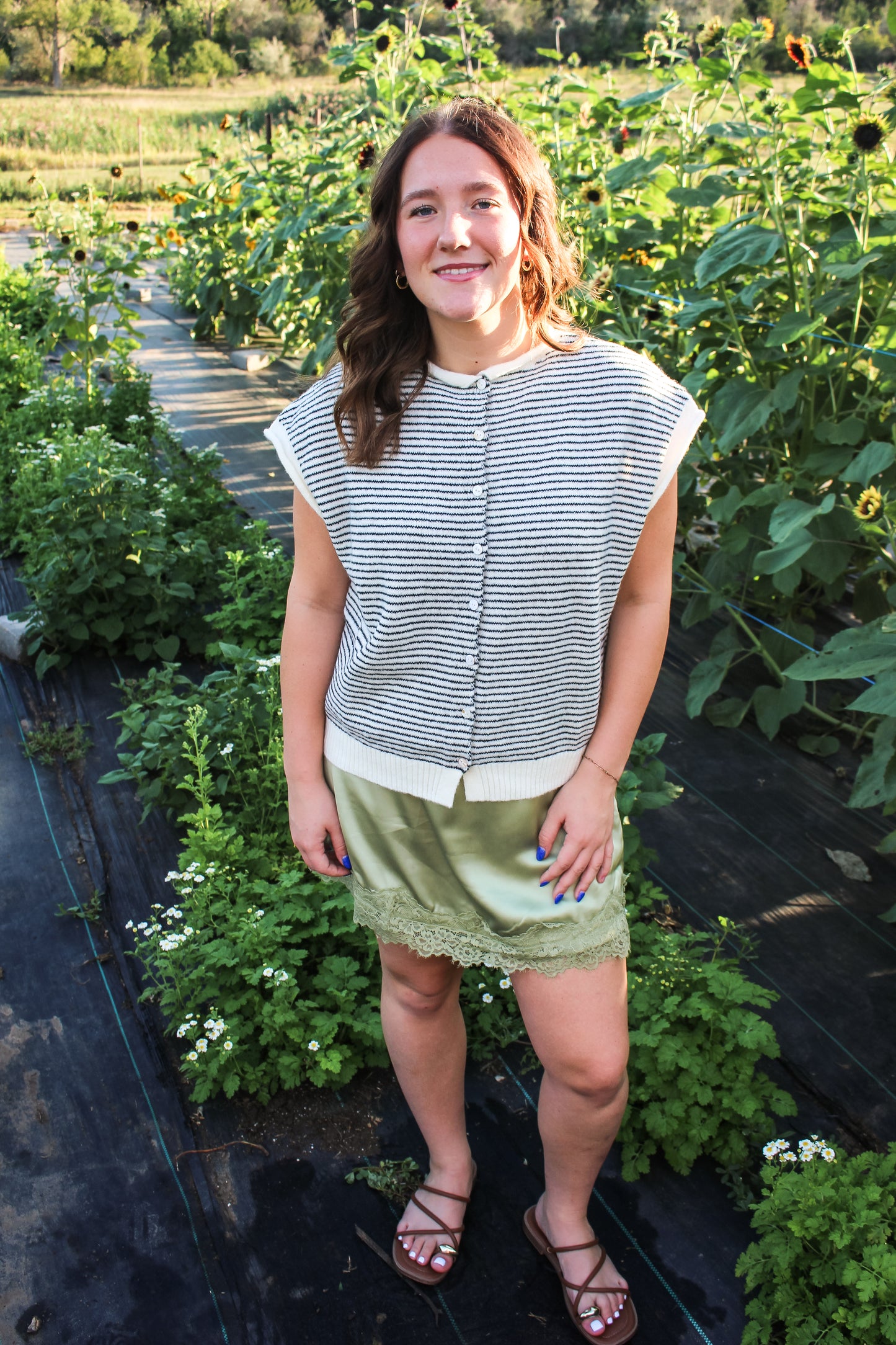 Crisp Morning Sweater (Black + White)
