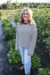 Apple Orchard Top (Charcoal + Purple)