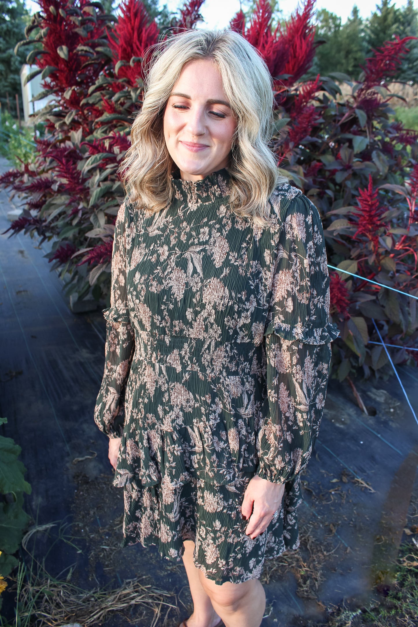 Lucky in Fall Dress