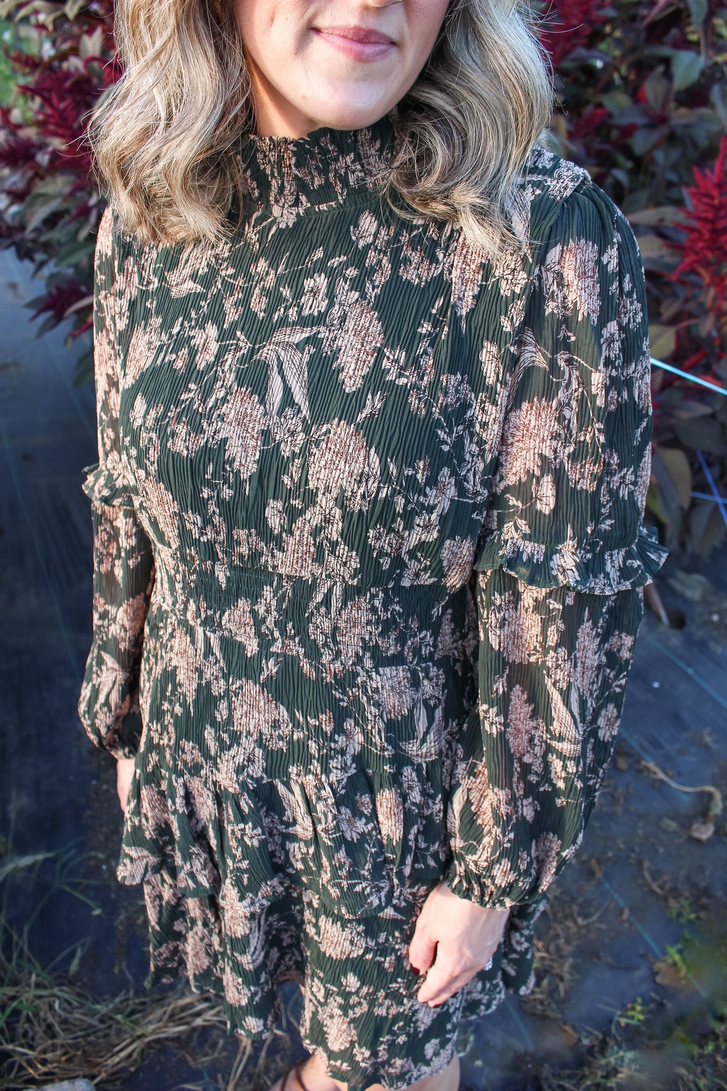Lucky in Fall Dress