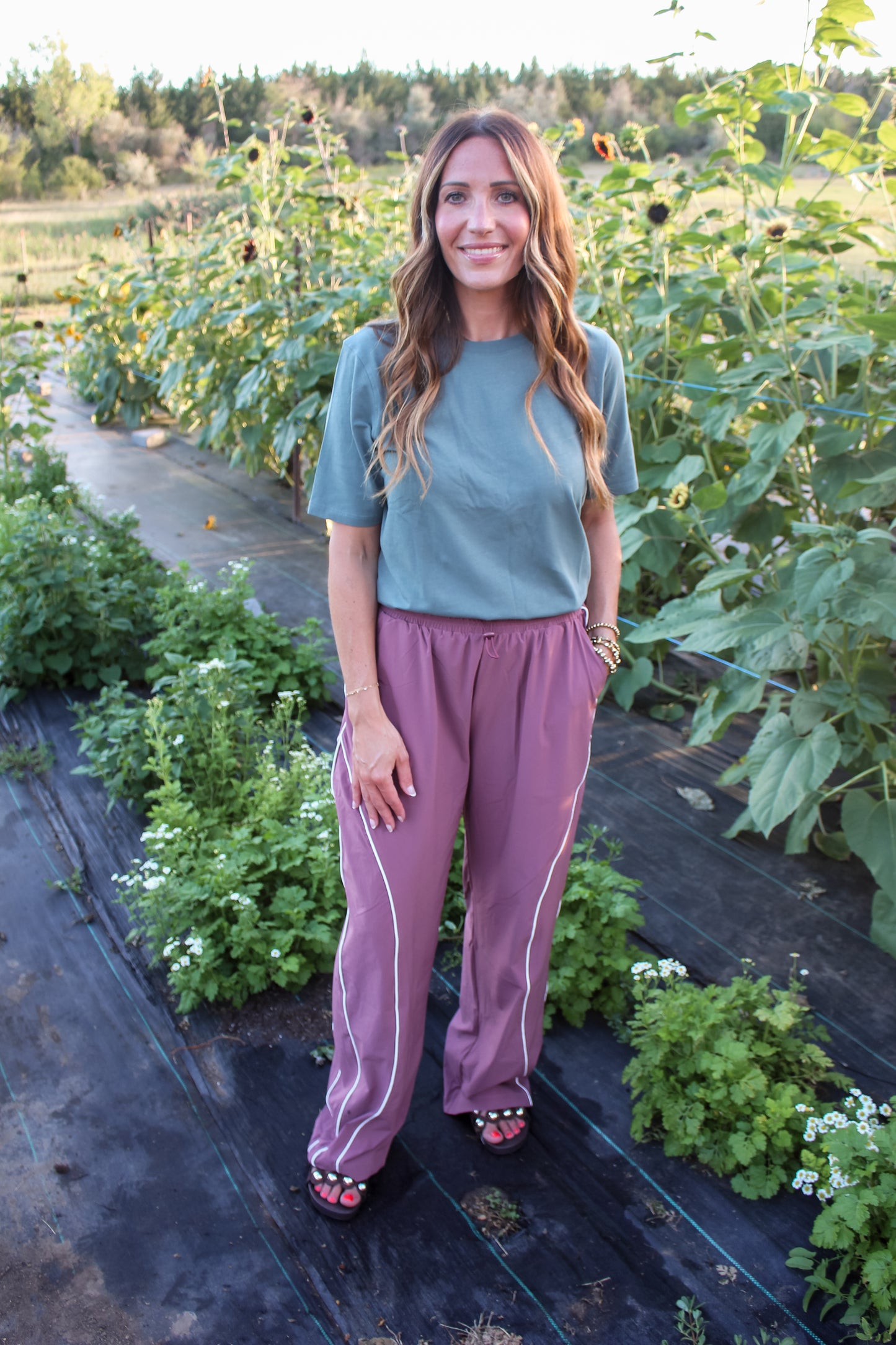Falling for You Pants (Mauve)