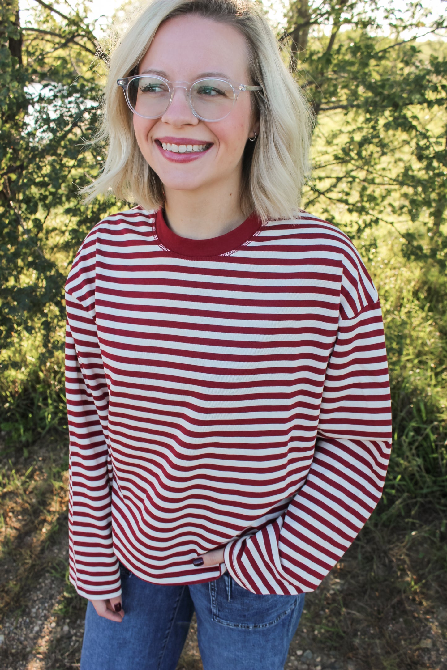 Cozy Days Long Sleeve (Red)