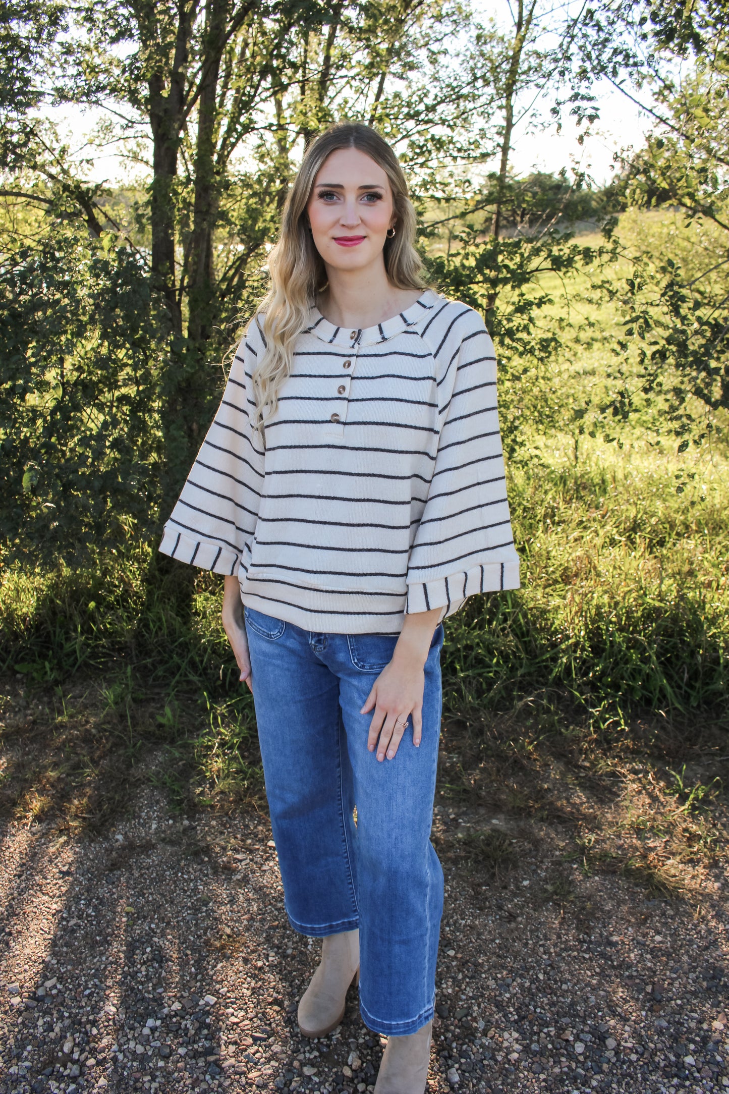 Autumn Striped Top
