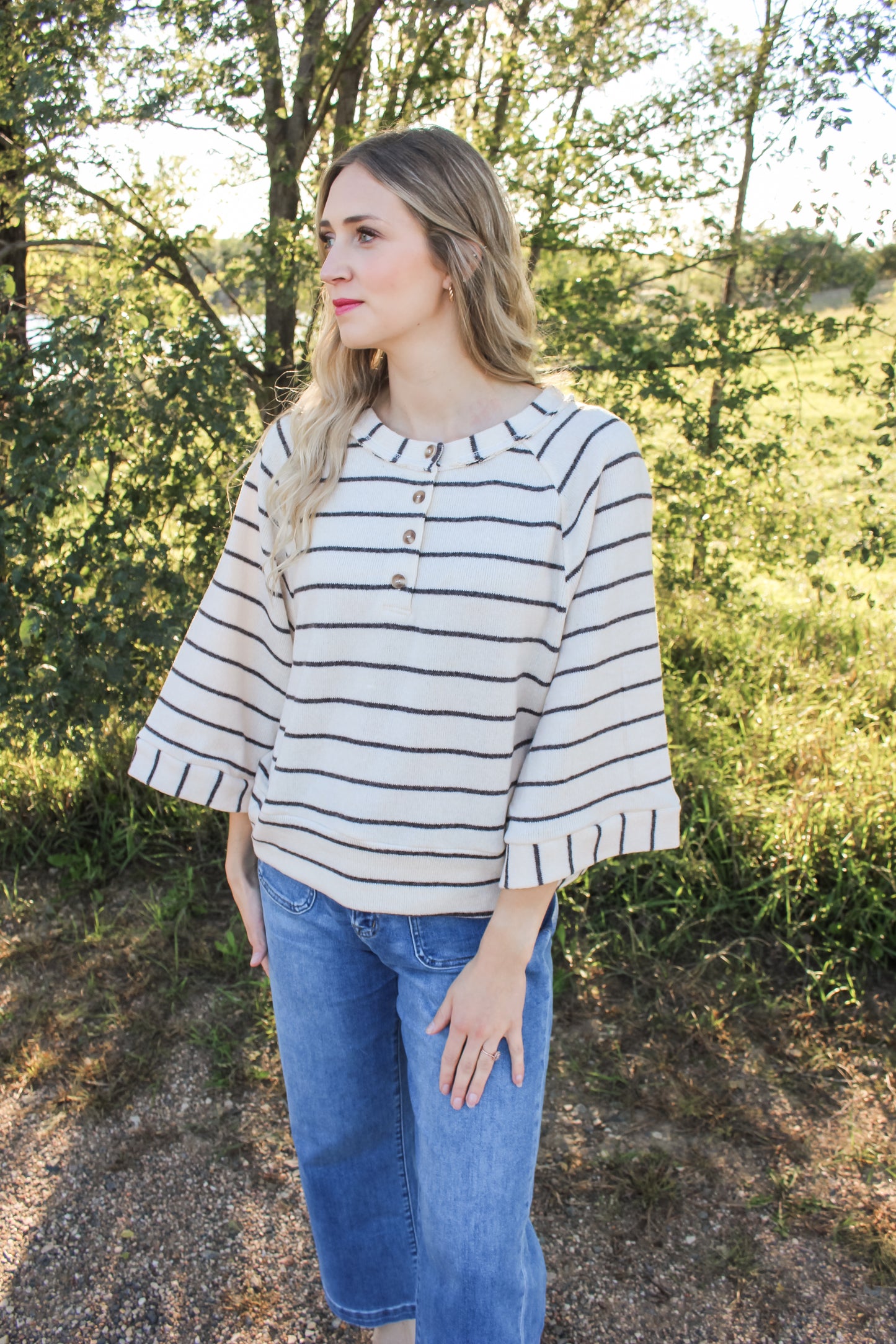 Autumn Striped Top