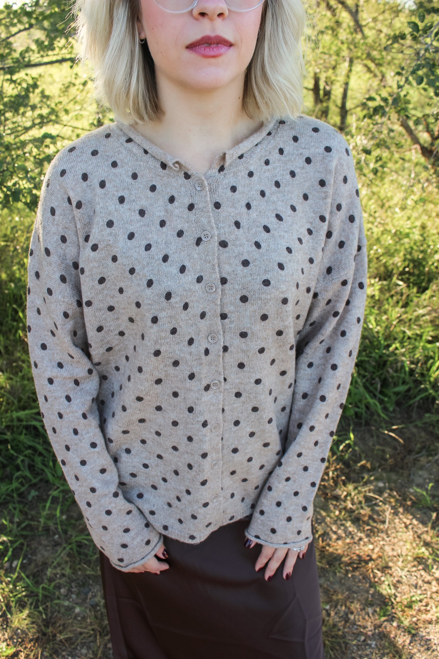 Dot Your Average Cardigan