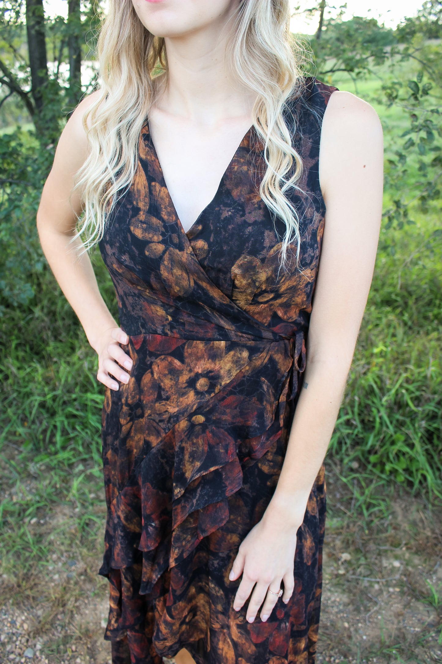 Golden Hour Floral Dress