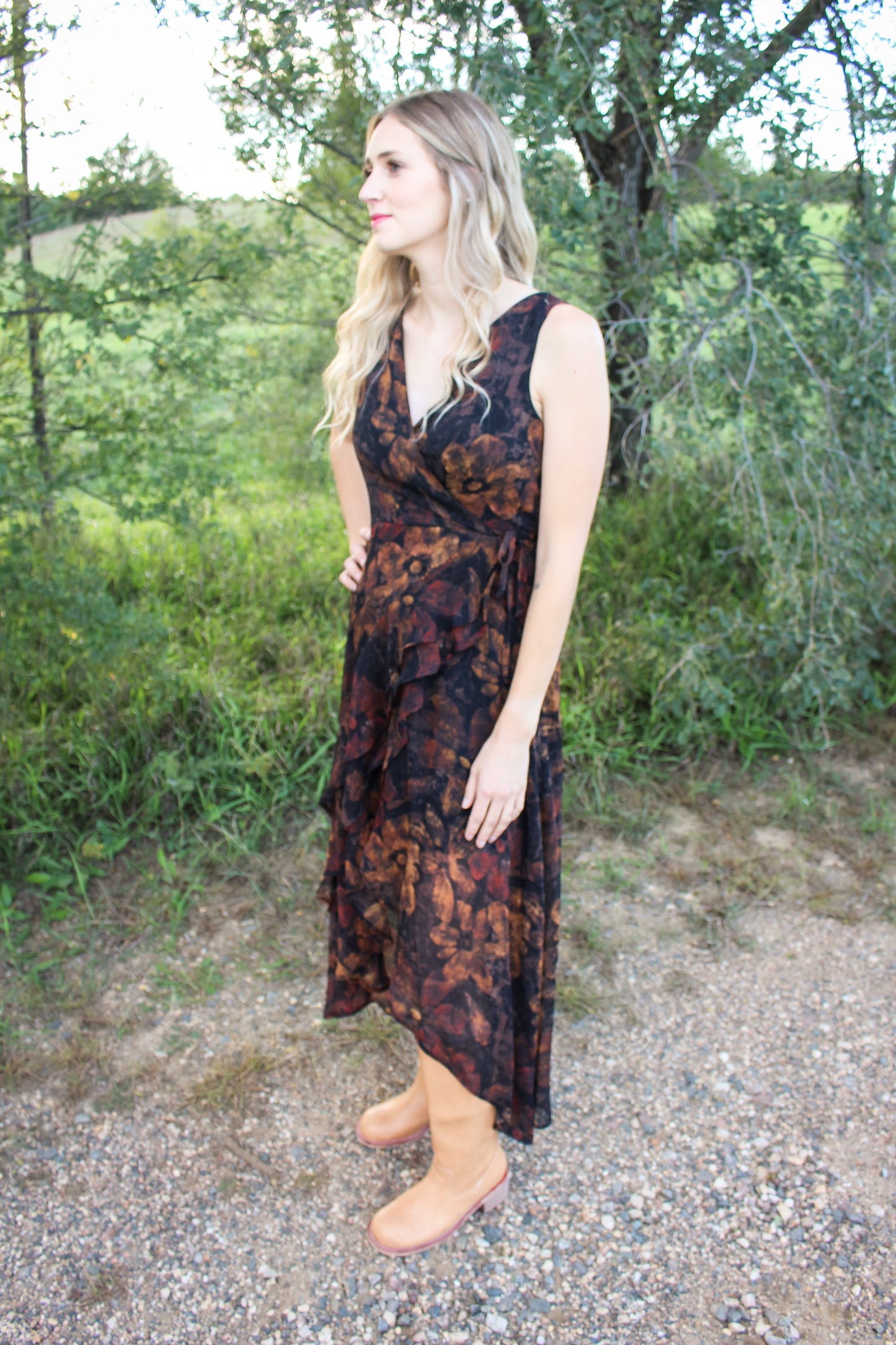 Golden Hour Floral Dress