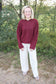 Classic Fall Cardigan (Burgundy)