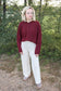 Classic Fall Cardigan (Burgundy)